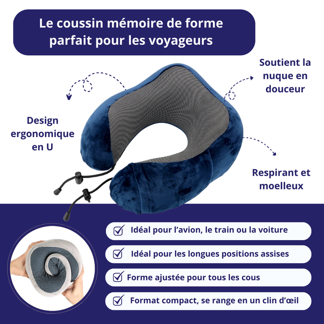 Coussin de voyage memoire de forme