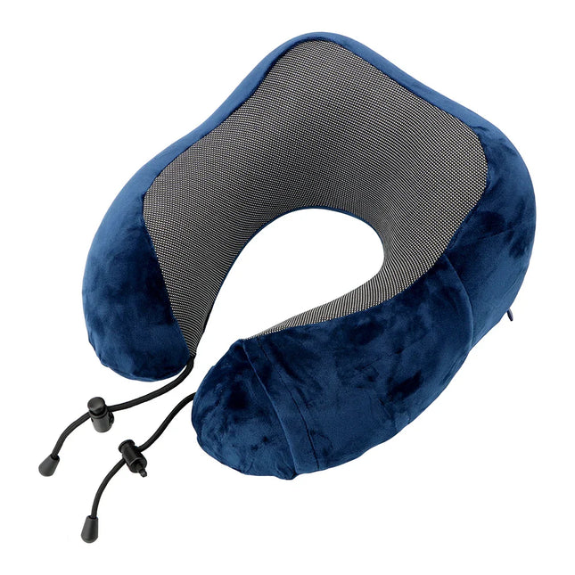 Coussin de voyage memoire de forme Bleu