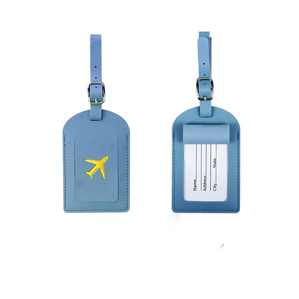 Étiquette Bagage Avion Bleu