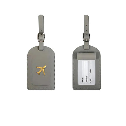 Étiquette Bagage Avion Gris