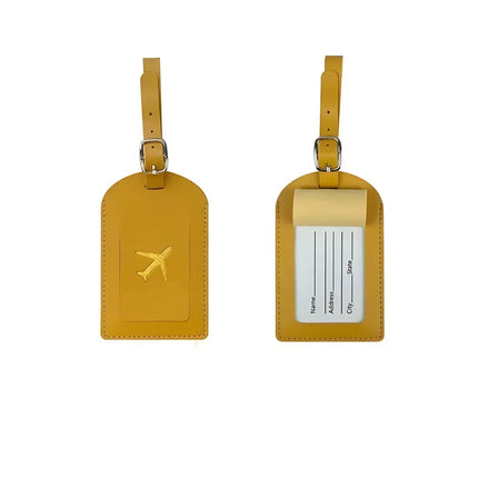 Étiquette Bagage Avion Jaune