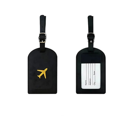 Étiquette Bagage Avion Noir