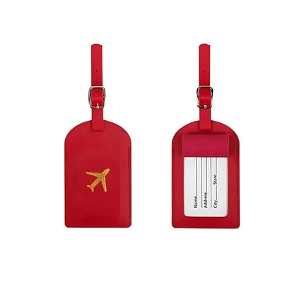 Étiquette Bagage Avion Rouge