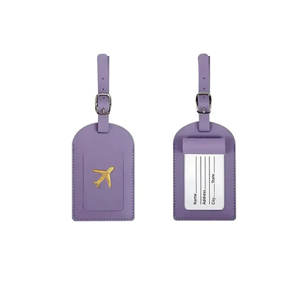 Étiquette Bagage Avion Violet