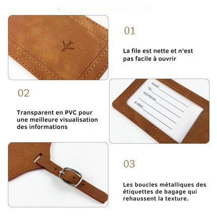 Étiquette pour bagage aéroport