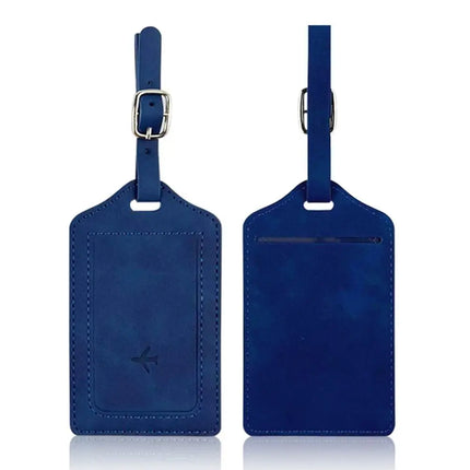 Étiquette pour bagage aéroport Bleu