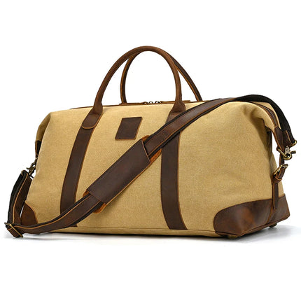 Grand sac voyage Jaune marron