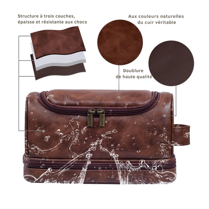 Grande trousse de toilette homme