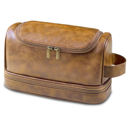Grande trousse de toilette homme Marron clair