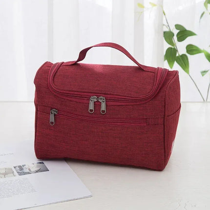 Grande trousse de toilette suspendue Aubergine