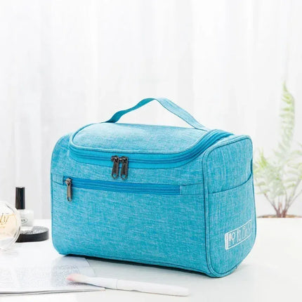 Grande trousse de toilette suspendue Bleu ciel