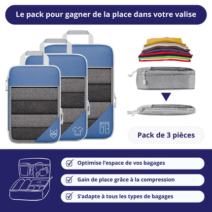 Organisateur de valise compressible
