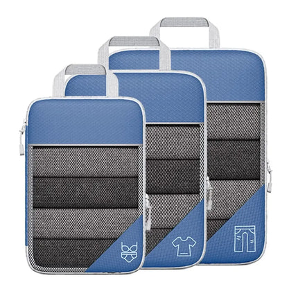 Organisateur de valise compressible Bleu