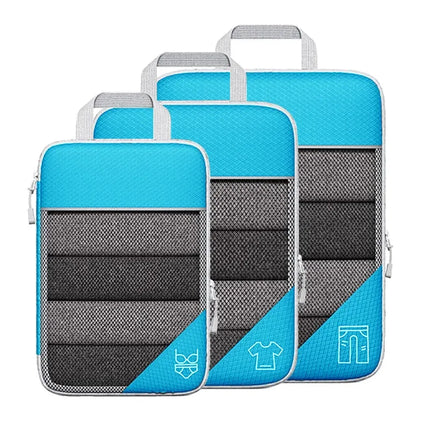 Organisateur de valise compressible Bleu ciel