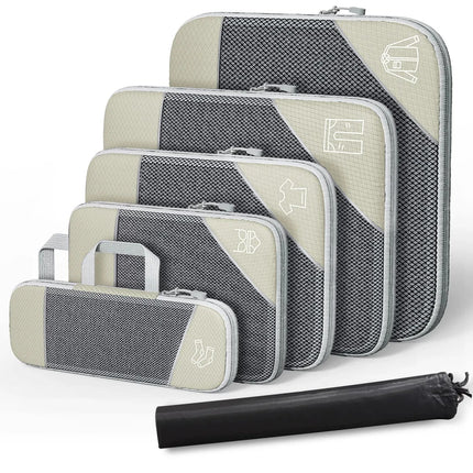 Organisateur pour valise (6 pièces) Beige