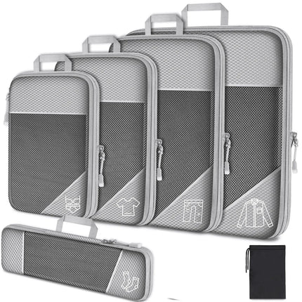 Organisateur pour valise (6 pièces) Gris