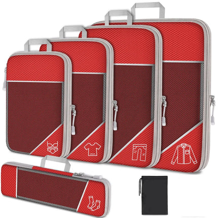 Organisateur pour valise (6 pièces) Rouge
