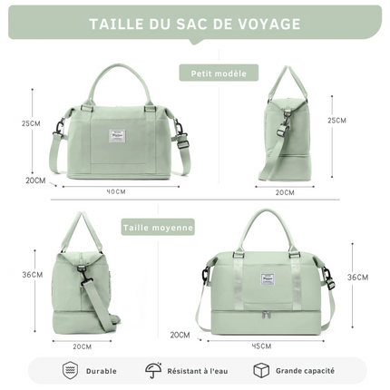 Petit sac voyage extensible