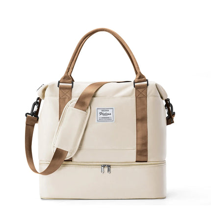 Petit sac voyage extensible Beige - grande taille