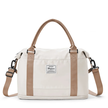 Petit sac voyage extensible Beige - petite taille