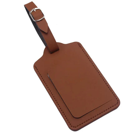 Porte étiquette pour bagage Marron