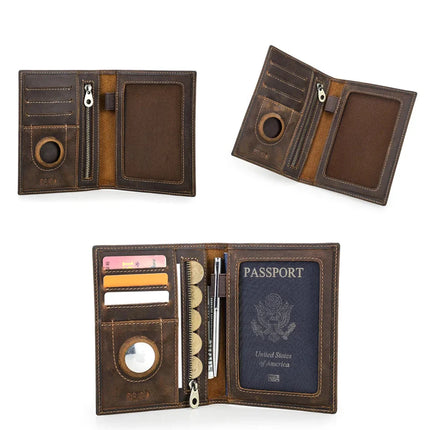 Protège passeport homme cuir