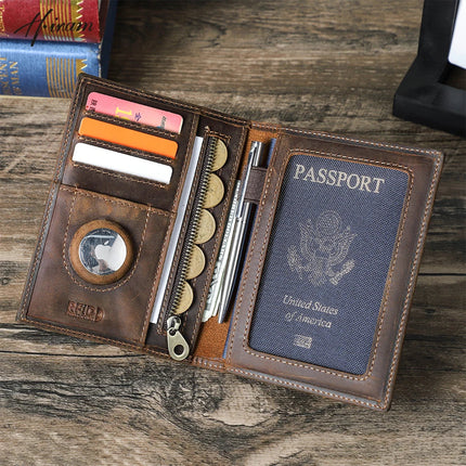 Protège passeport homme cuir