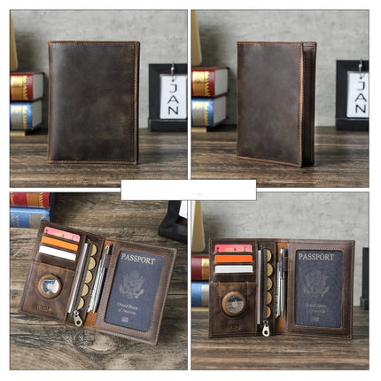 Protège passeport homme cuir