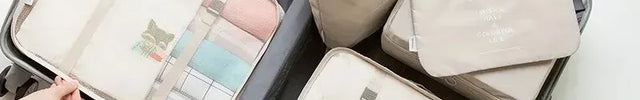 Rangement valise (7 pièces) Beige