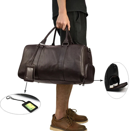 Sac de voyage en cuir