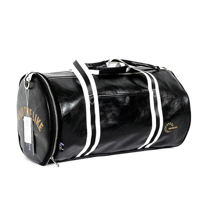 Sac de week-end homme rétro Noir