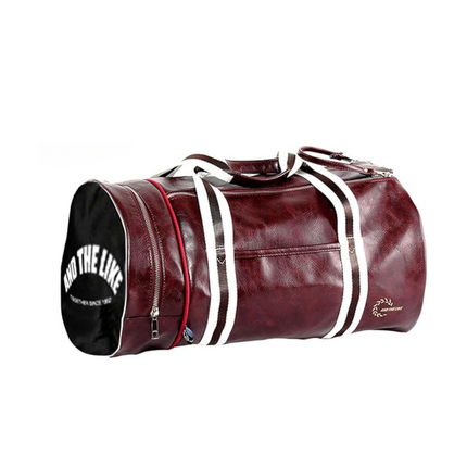 Sac de week-end homme rétro Rouge Noir