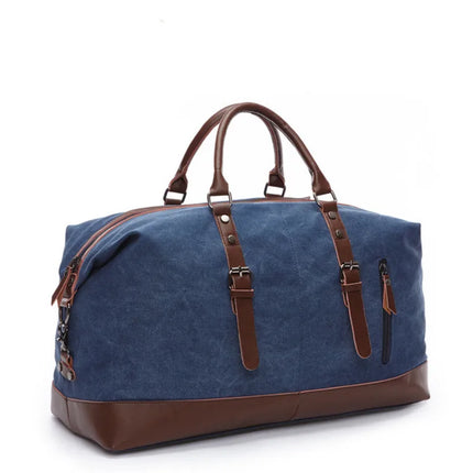 Sac voyage toile Bleu