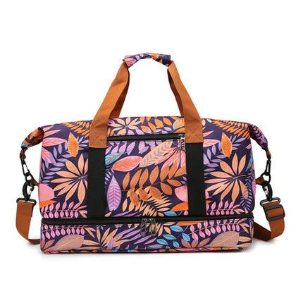 Sac Week-end Femme Fleuri Violet