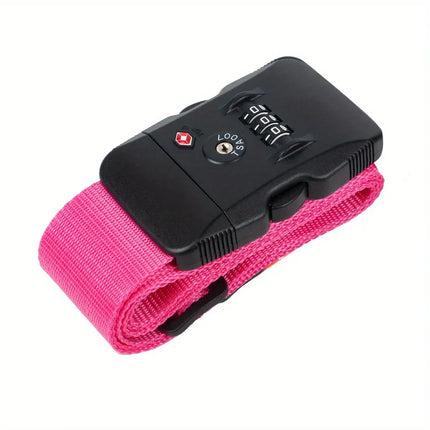 Sangle TSA valise Rose