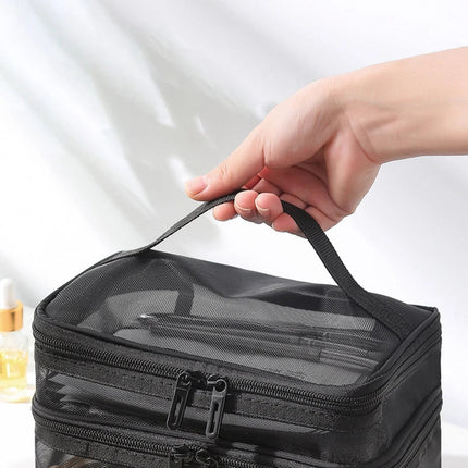 Trousse de maquillage transparente