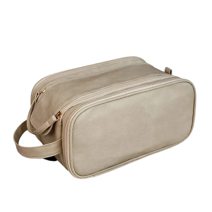 Trousse de toilette femme grand format Beige
