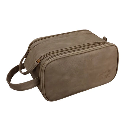 Trousse de toilette femme grand format Camel