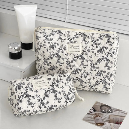 Trousse de toilette fleurie