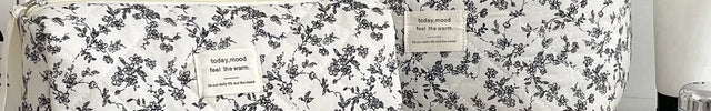 Trousse de toilette fleurie