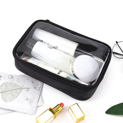Trousse de toilette transparente pour avion