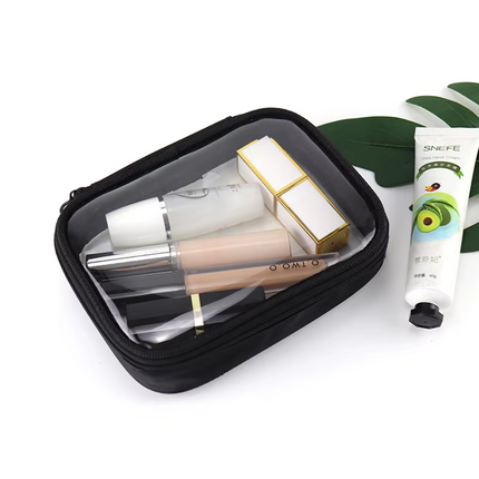 Trousse de toilette transparente pour avion