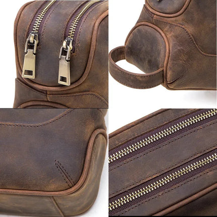 Trousse de toilettes homme cuir