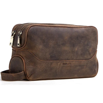 Trousse de toilettes homme cuir