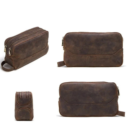 Trousse de toilettes homme cuir