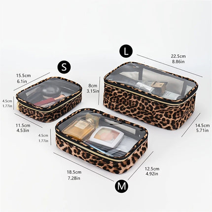 Trousse maquillage leopard