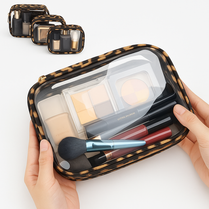 Trousse maquillage leopard