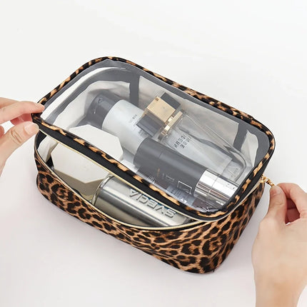 Trousse maquillage leopard Taille L